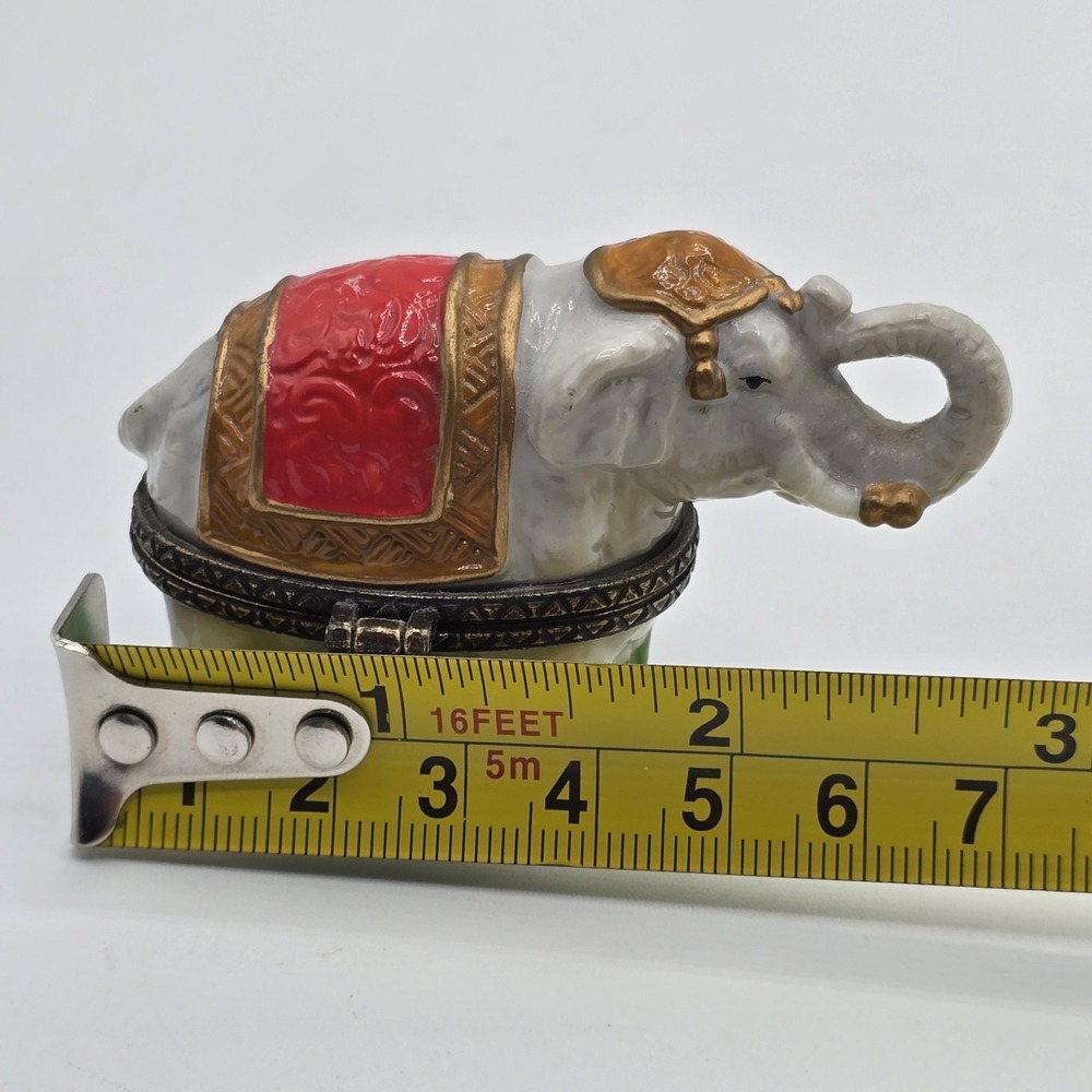 VINTAGE Midwest of Cannon Falls PHB Collection Elephant Hinged Trinket Box - Picture 7 of 8